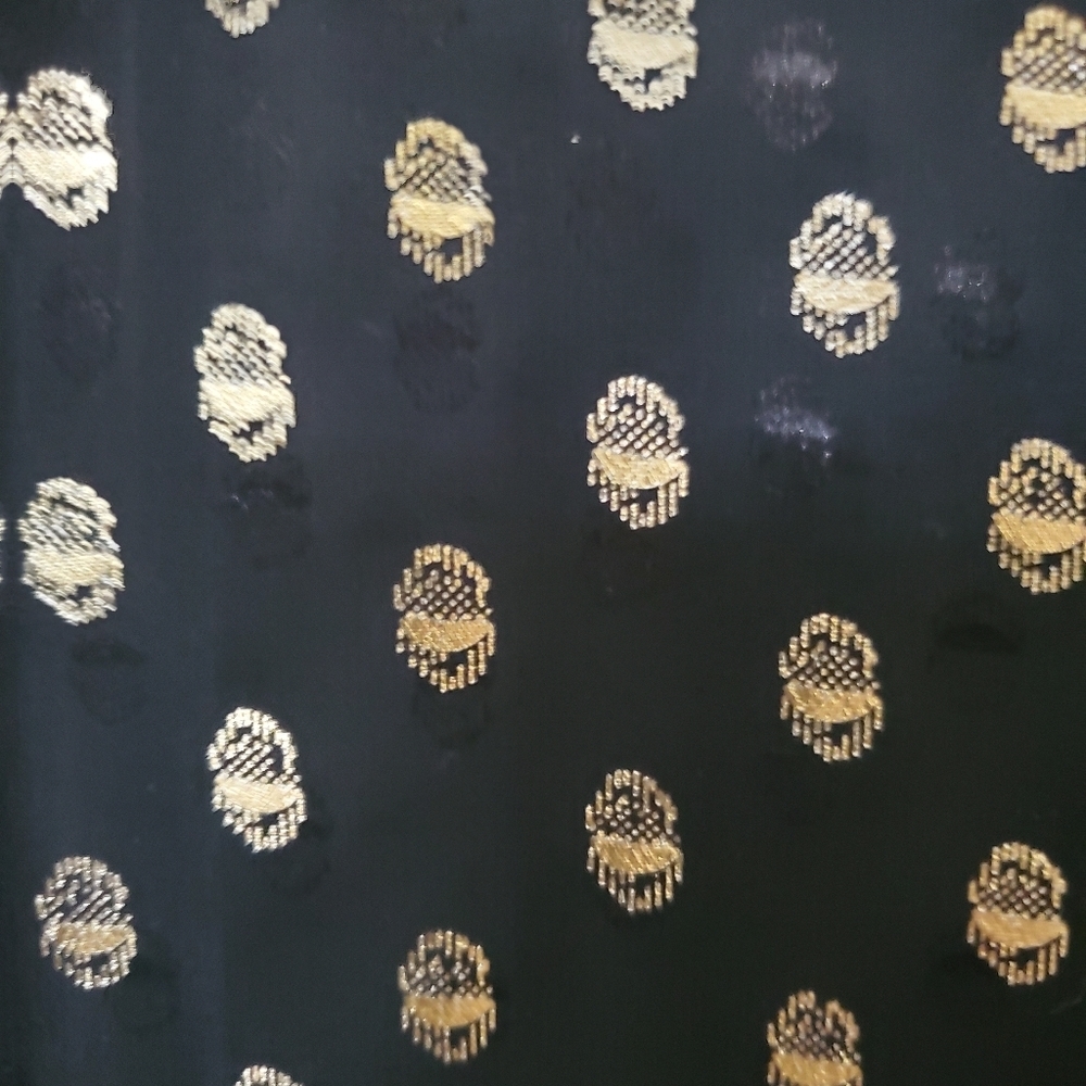 Cremieux Sheer Gold Dot Blouse - Picture 5 of 7